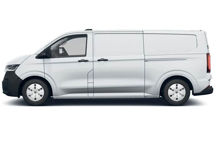 Hvid VW e-Transporter fra 2025