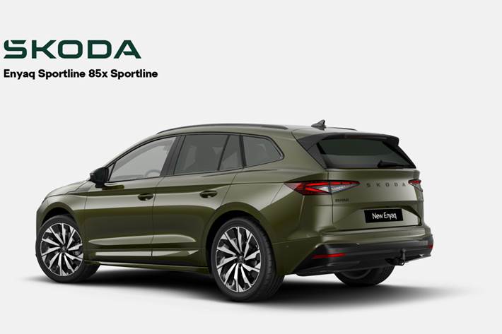 Grøn Skoda Enyaq fra 2026