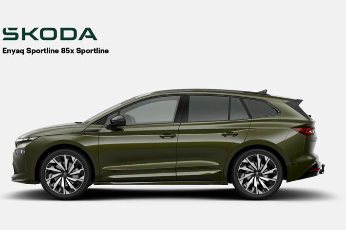 Grøn Skoda Enyaq fra 2026