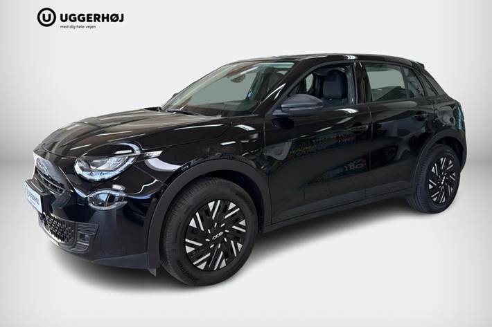 Sort Fiat 600e fra 2024 set udefra