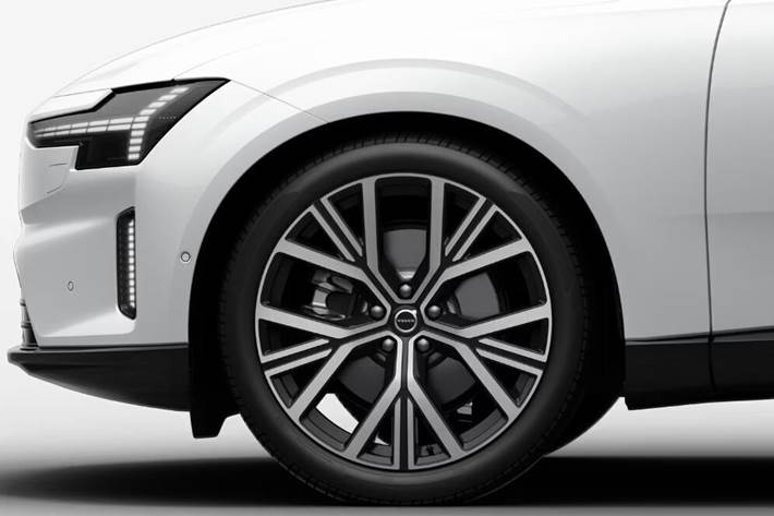 Hvid Volvo ES90 fra 2026 set udefra