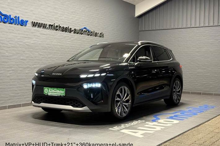 Sort Skoda Elroq fra 2025 set udefra