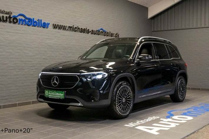 Sort Mercedes EQB250+ fra 2023 set udefra