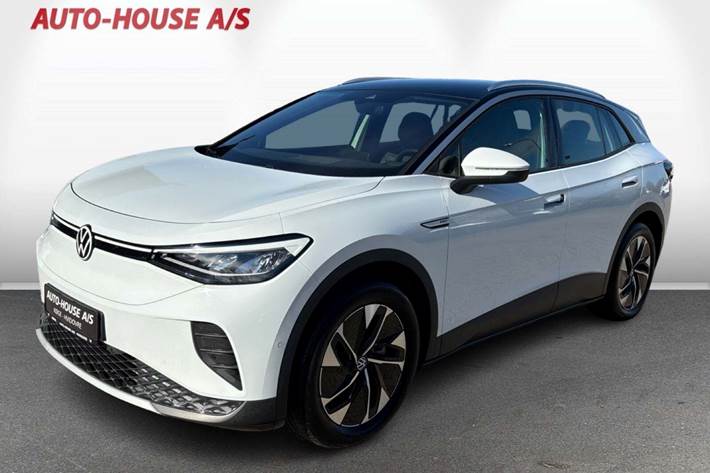 Hvid VW ID.4 fra 2023 set udefra