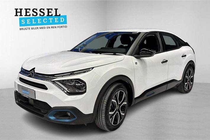 Hvid Citroën ë-C4 fra 2023 set udefra