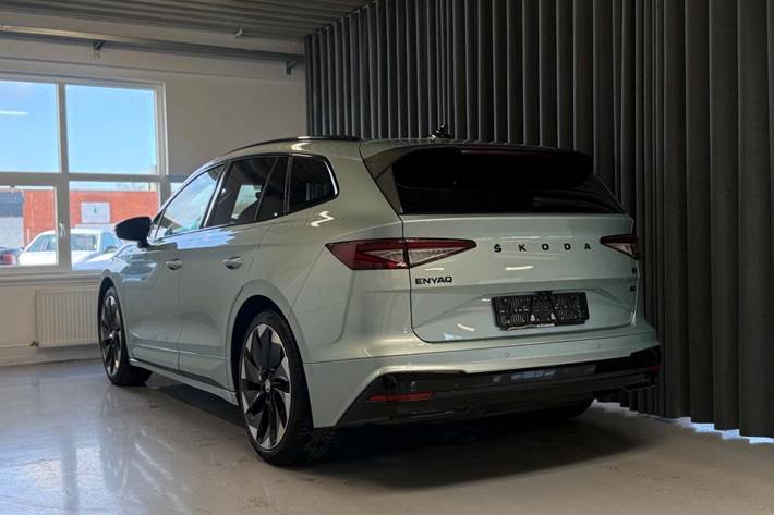 Turquoise Skoda Enyaq fra 2021