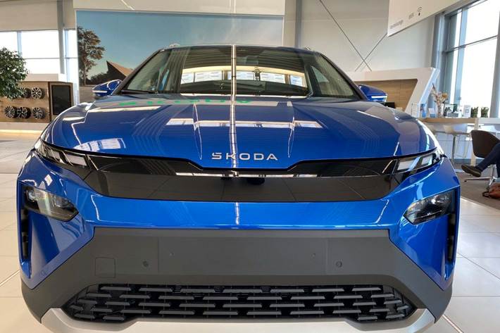 Blå Skoda Elroq fra 2026