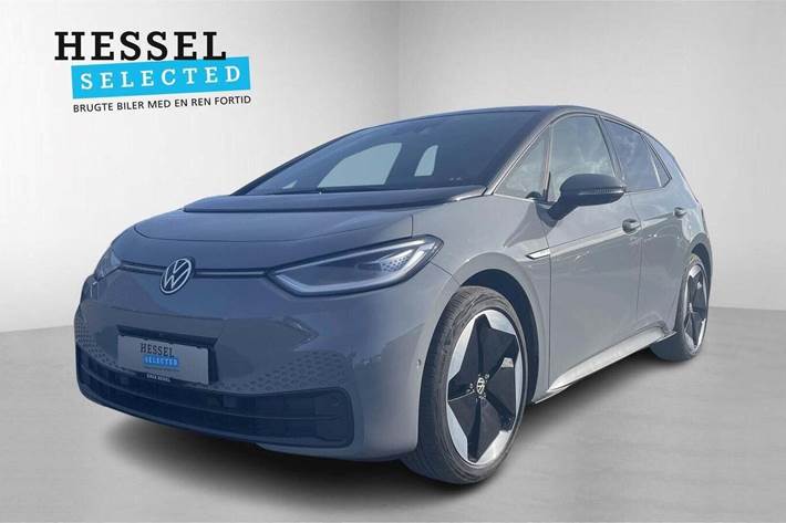 Grå VW ID.3 fra 2023 set udefra