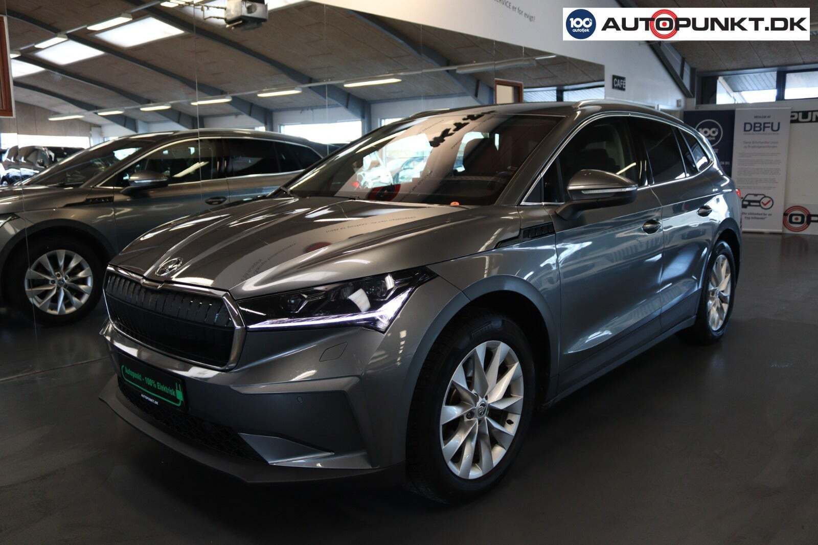 Grå Skoda Enyaq fra 2025