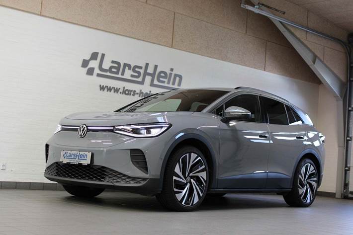 Grå VW ID.4 fra 2025 set udefra
