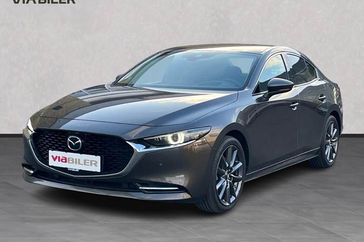 Sort Mazda 3 fra 2019 set udefra