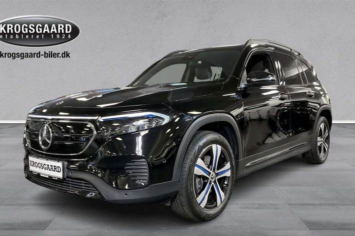 Sort Mercedes EQB250 fra 2022 set udefra