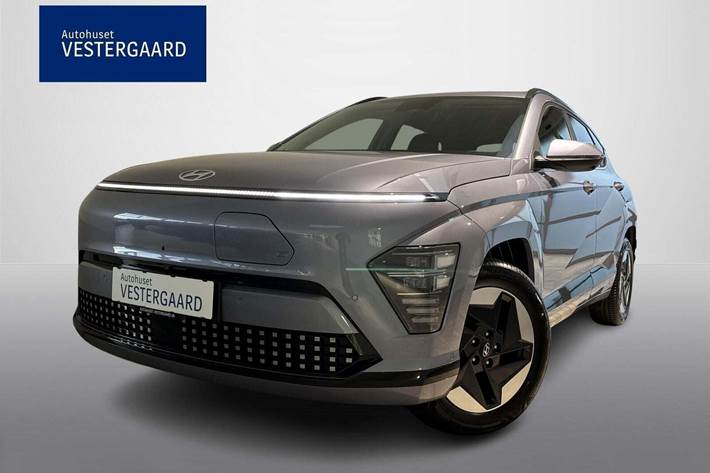 Blå Hyundai Kona fra 2026 set udefra