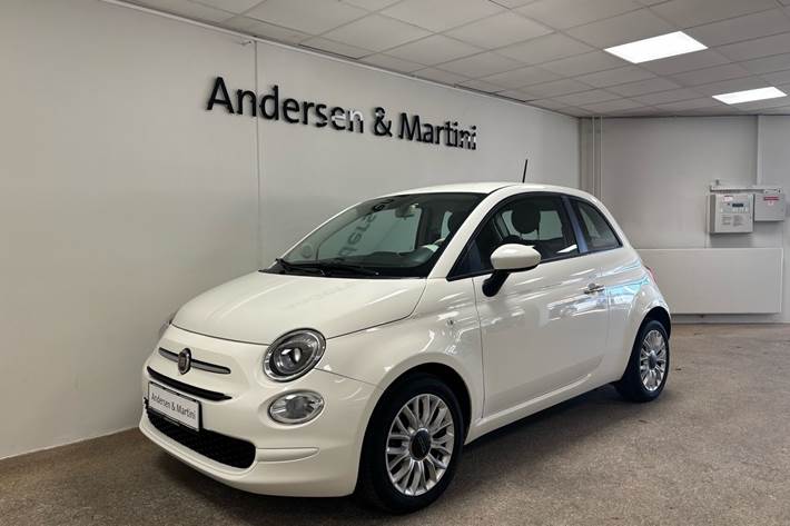 Hvid Fiat 500 fra 2016