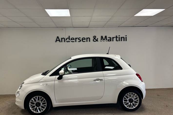 Hvid Fiat 500 fra 2016