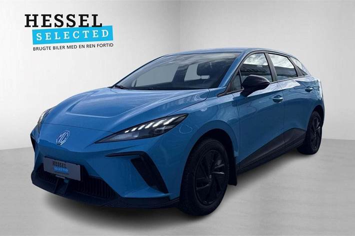 Blå MG 4 fra 2023 set udefra