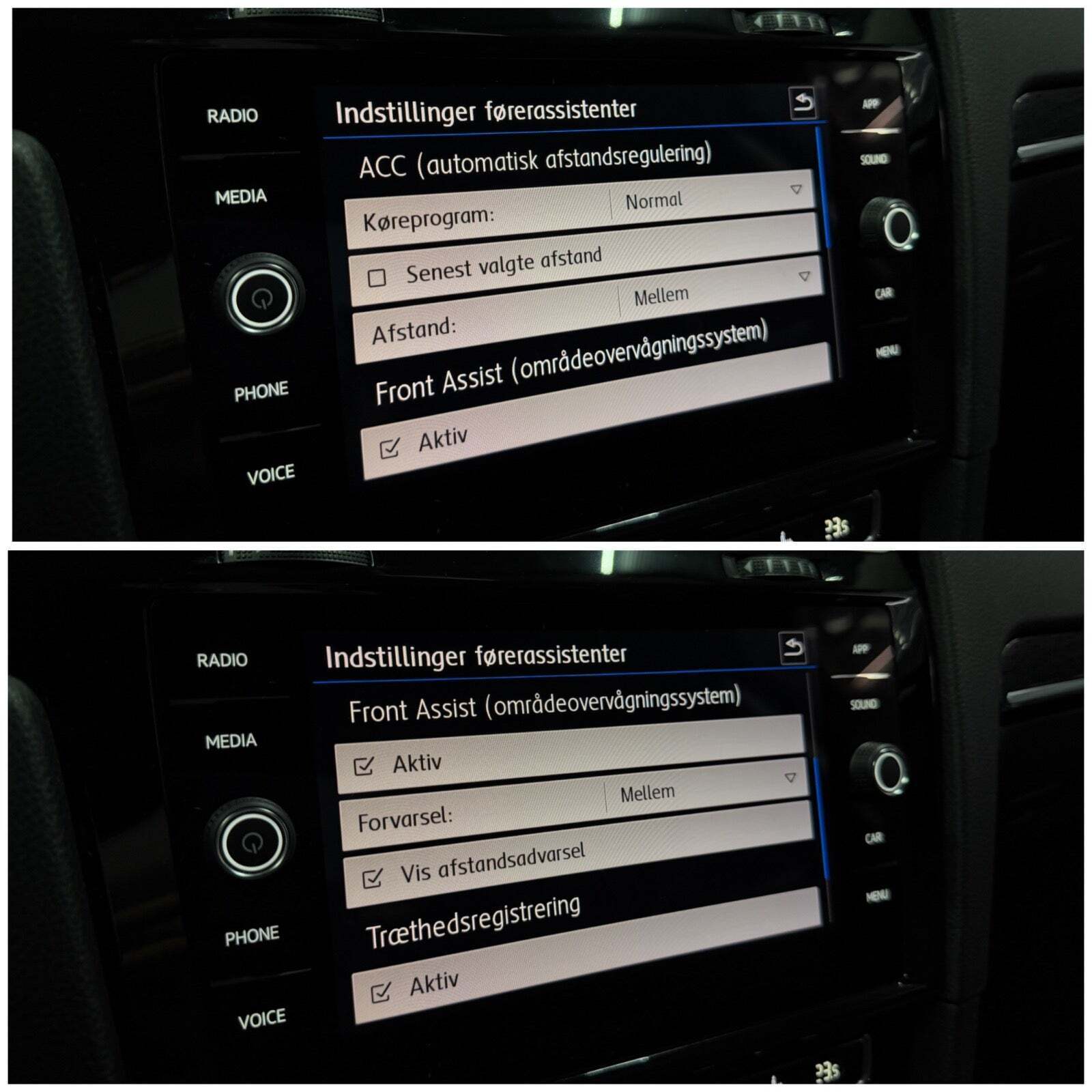 Sort VW Golf VII fra 2018