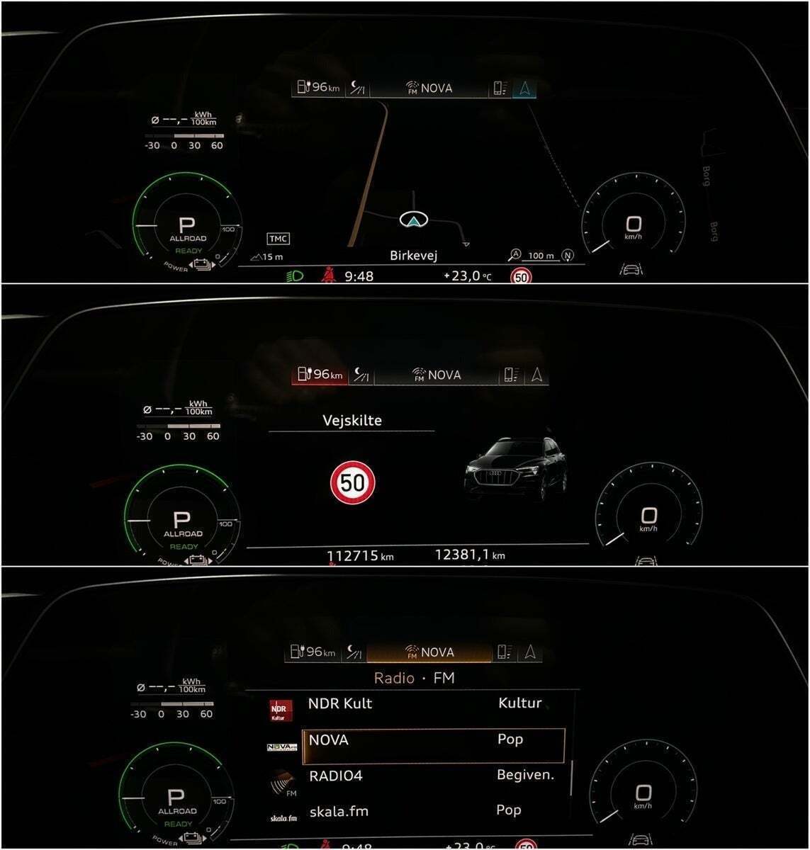 Grå Audi e-tron fra 2019