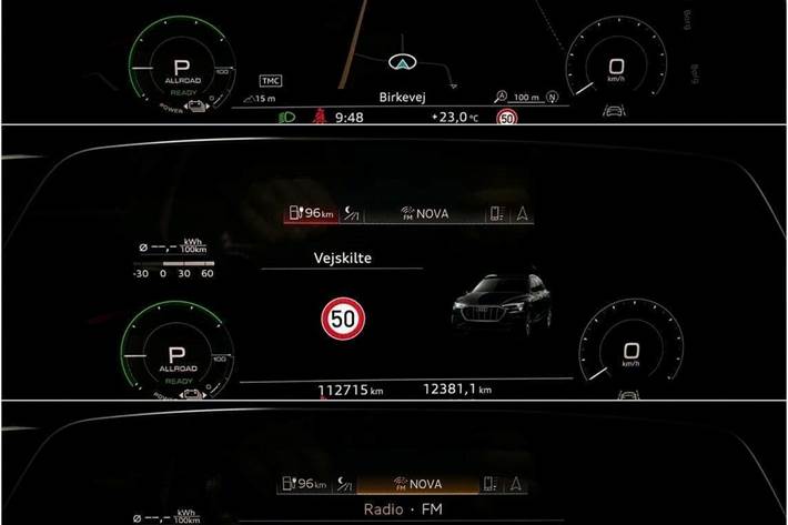 Grå Audi e-tron fra 2019