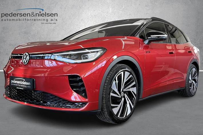 Rød VW ID.4 fra 2025 set udefra