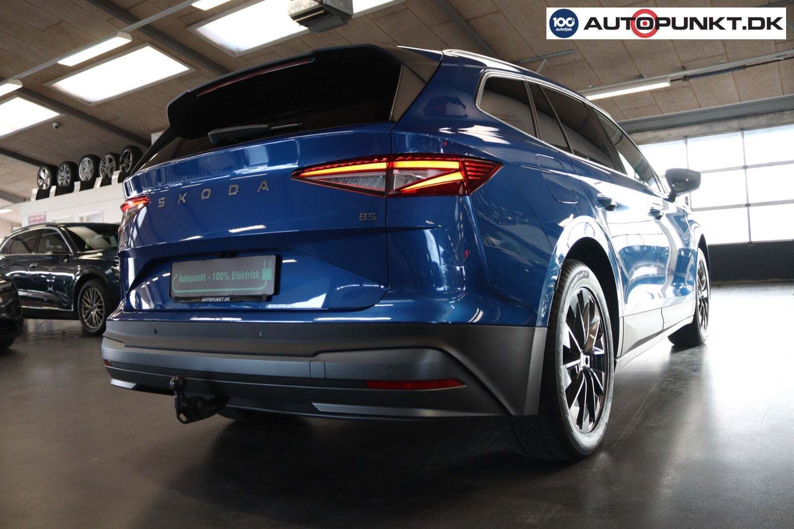 Blå Skoda Enyaq fra 2024