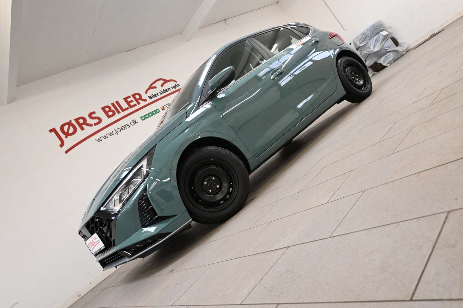 Grøn Hyundai i20 fra 2024