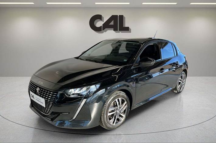 Sort Peugeot 208 fra 2022 set udefra