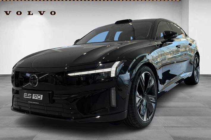 Sort Volvo ES90 fra 2026 set udefra