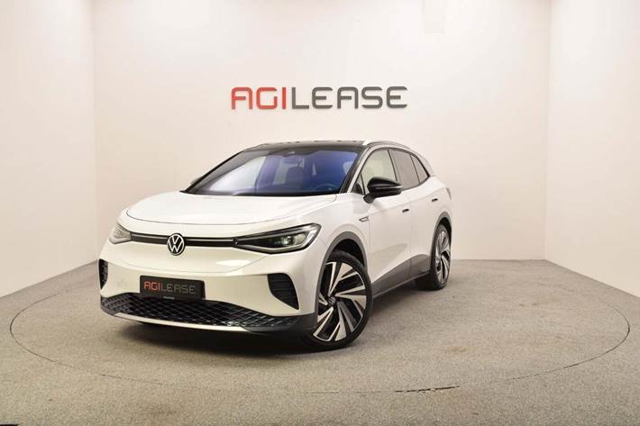 Hvid VW ID.4 fra 2021 set udefra