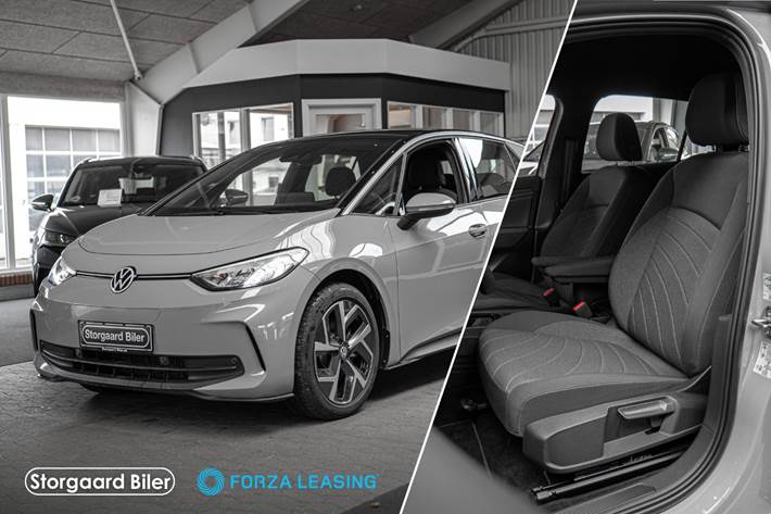 Grå VW ID.3 fra 2023 set udefra