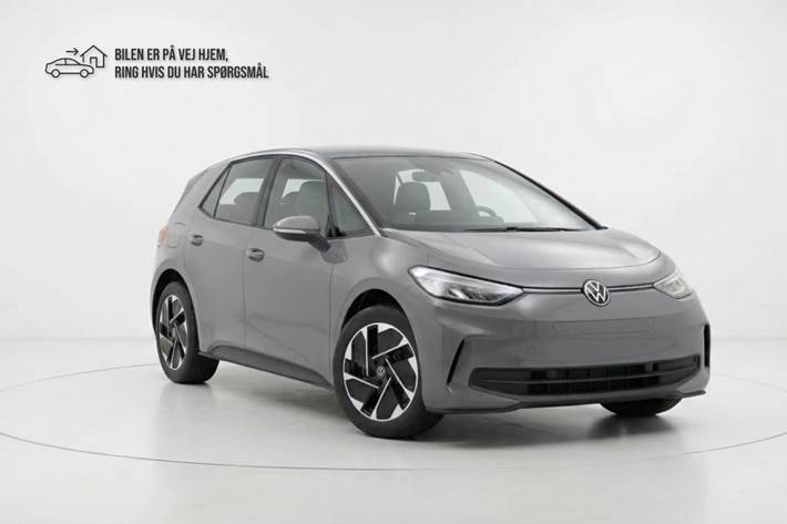 Grå VW ID.3 fra 2024 set udefra