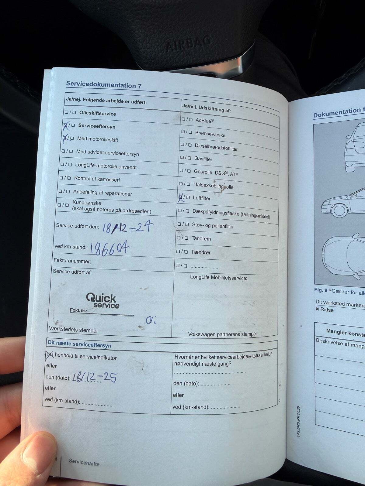 Hvid VW Polo fra 2014