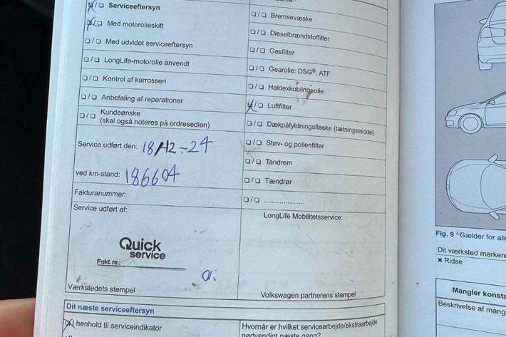 Hvid VW Polo fra 2014