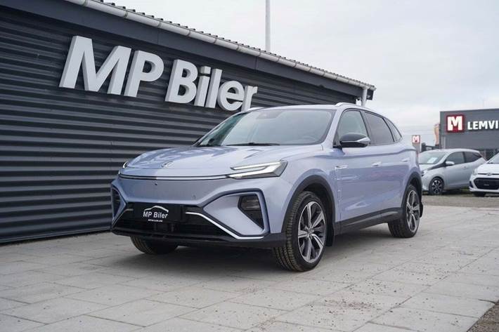 Blå MG Marvel R fra 2022 set udefra