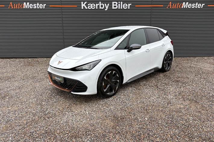 Hvid Cupra Born fra 2023 set udefra