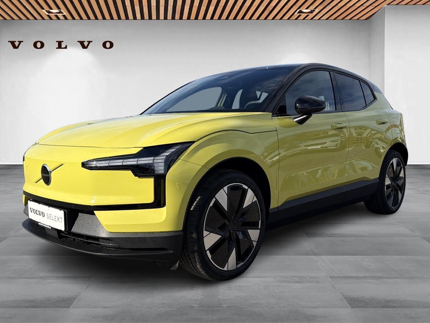 Gul Volvo EX30 fra 2024