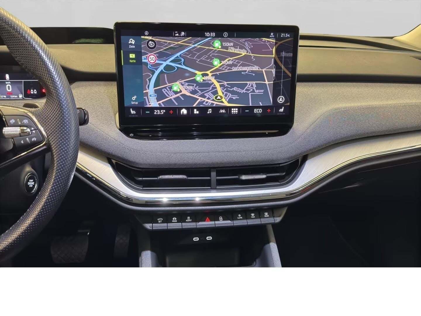 Blå Skoda Enyaq fra 2022