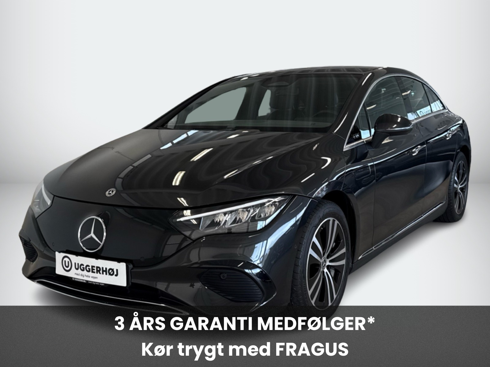 Grå Mercedes EQE350+ fra 2022