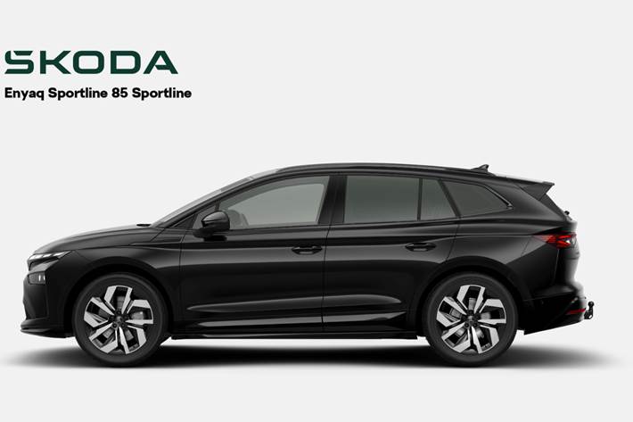 Sort Skoda Enyaq fra 2026