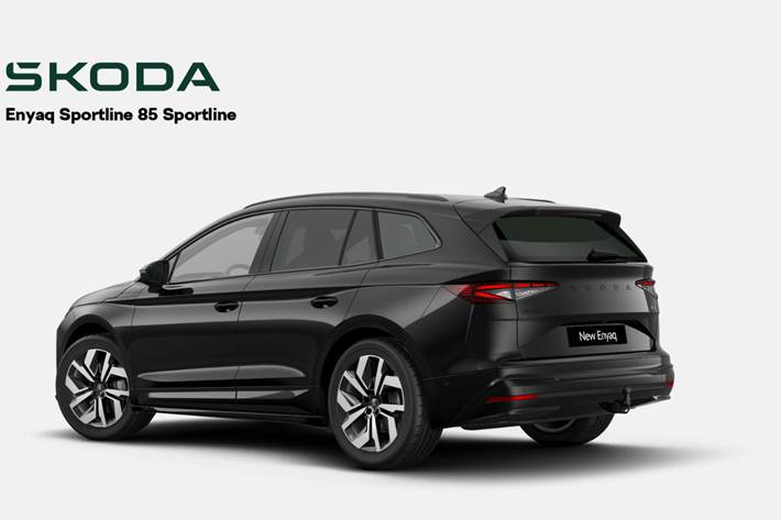 Sort Skoda Enyaq fra 2026
