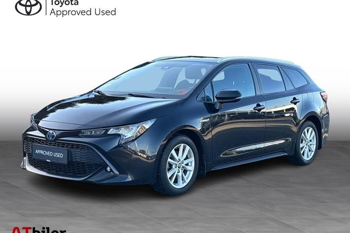 Sort Toyota Corolla fra 2020 set udefra