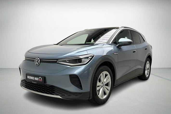Blå VW ID.4 fra 2022 set udefra