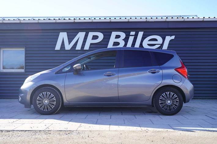 Grå Nissan Note fra 2014