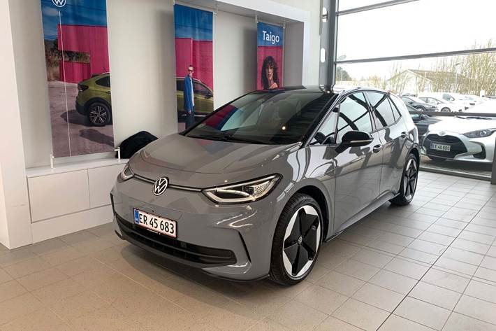 Grå VW ID.3 fra 2026 set udefra