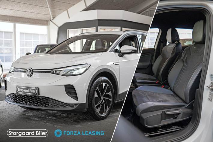 Hvid VW ID.4 fra 2022 set udefra