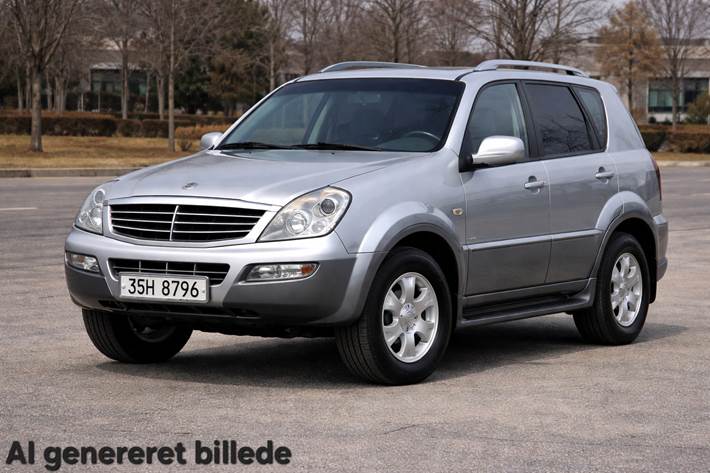 Gul SsangYong Rexton fra 2005