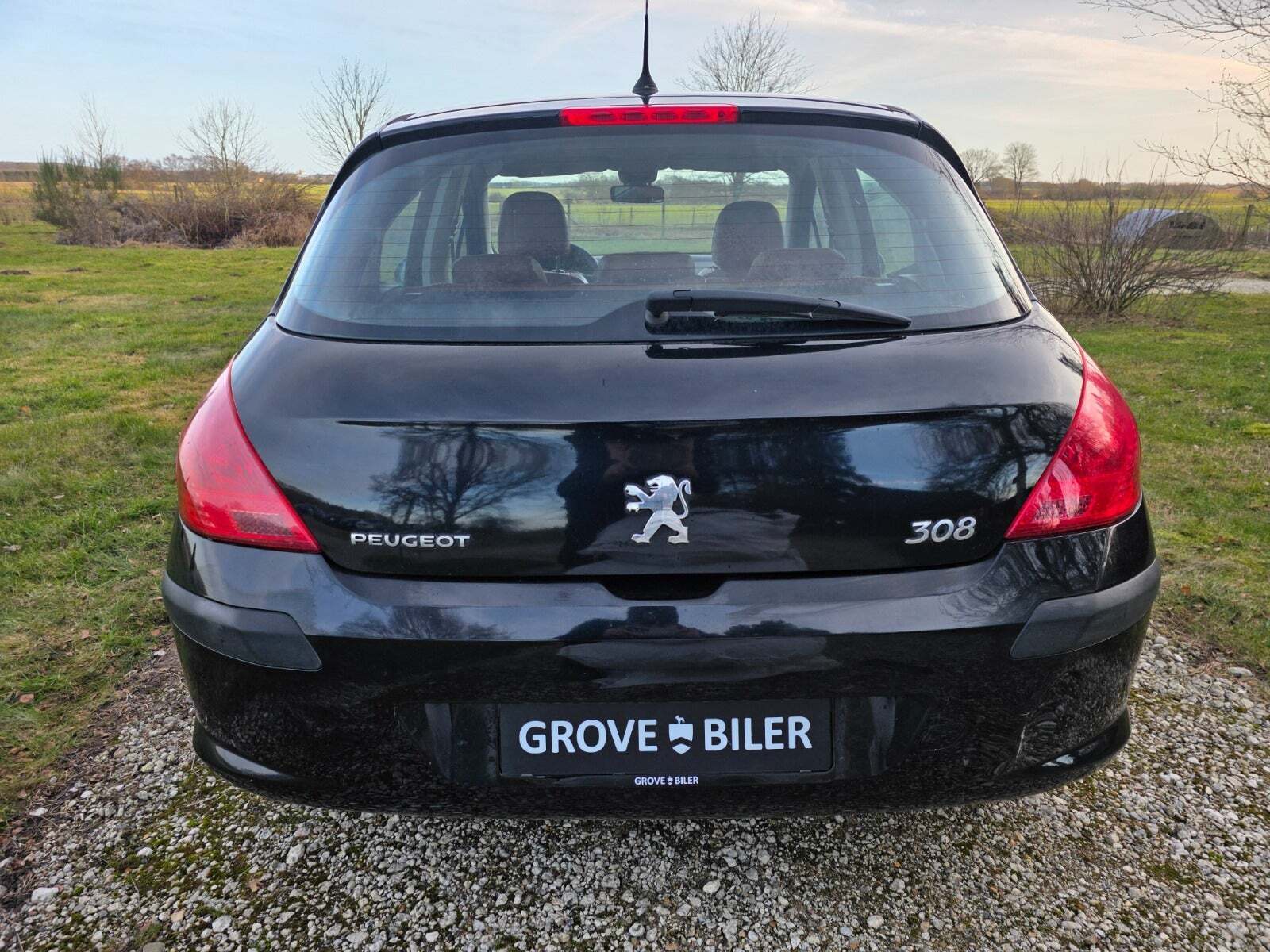 Brun Peugeot 308 fra 2009