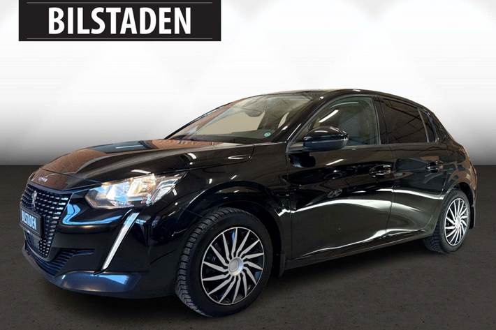 Sort Peugeot 208 fra 2020 set udefra