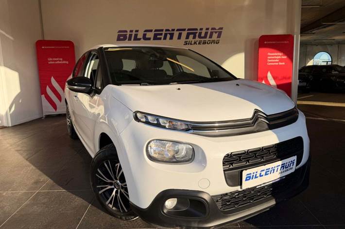 Hvid Citroën C3 fra 2018 set udefra
