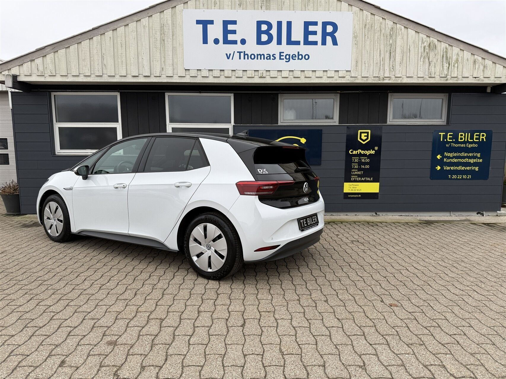 Hvid VW ID.3 fra 2021